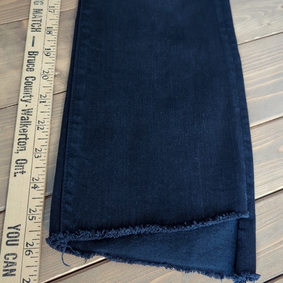 MOTHER Insider Crop Step Fray Black Jeans - Picture 8 of 12